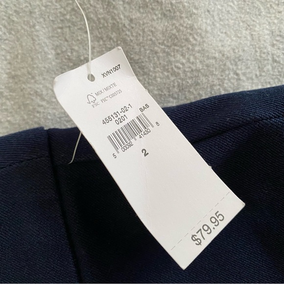 GAP High Rise Navy Bi-Stretch Flare Pants NWT Size 2 Small - Picture 8 of 10